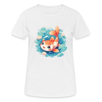 Koi Koi Carp - Women's Breathable T-Shirt - white - Front - AI Model Female 172 dark (172cm)