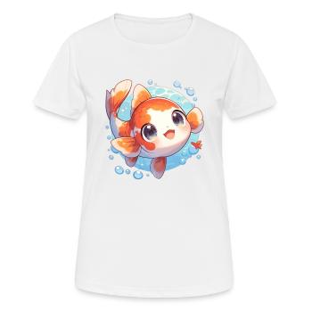 Koi Koi Carp - Women's Breathable T-Shirt - white - Front - AI Model Female 172 dark (172cm)