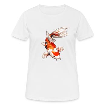 Koi Koi Carp - Women's Breathable T-Shirt - white - Front - AI Model Female 172 dark (172cm)