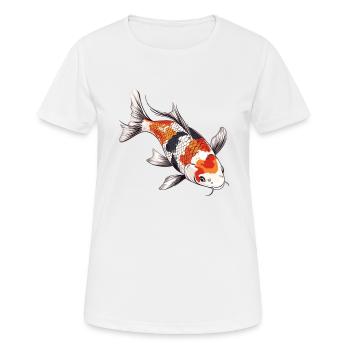 Koi Koi Carp - Women's Breathable T-Shirt - white - Front - AI Model Female 172 dark (172cm)