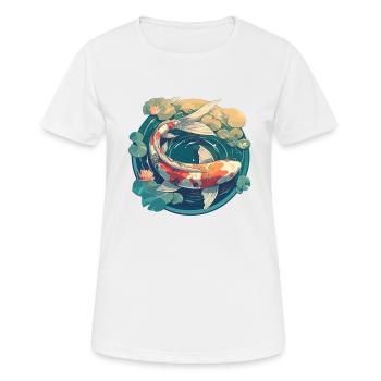 Koi Koi Carp - Women's Breathable T-Shirt - white - Front - AI Model Female 172 dark (172cm)