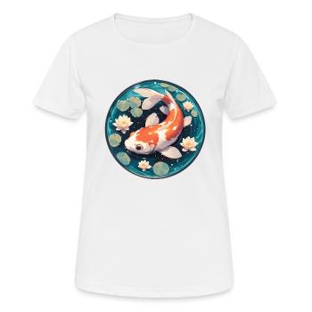 Koi Koi Carp - Women's Breathable T-Shirt - white - Front - AI Model Female 172 dark (172cm)