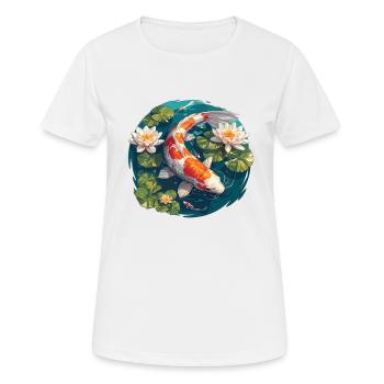 Koi Koi Carp - Women's Breathable T-Shirt - white - Front - AI Model Female 172 dark (172cm)