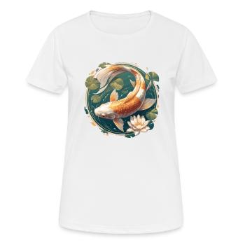 Koi Koi Carp - Women's Breathable T-Shirt - white - Front - AI Model Female 172 dark (172cm)