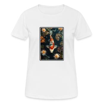 Koi Koi Carp - Women's Breathable T-Shirt - white - Front - AI Model Female 172 dark (172cm)