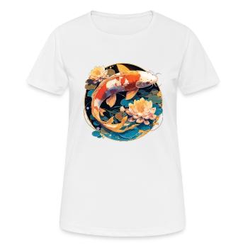 Koi Koi Carp - Women's Breathable T-Shirt - white - Front - AI Model Female 172 dark (172cm)