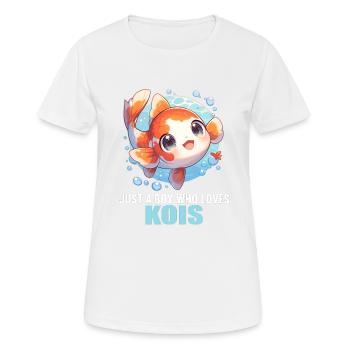Koi Koi Carp - Women's Breathable T-Shirt - white - Front - AI Model Female 172 dark (172cm)