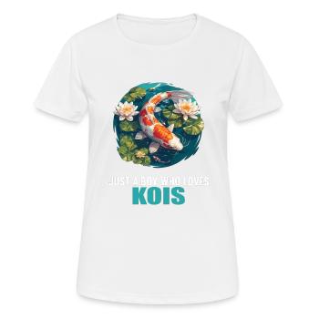 Koi Koi Carp - Women's Breathable T-Shirt - white - Front - AI Model Female 172 dark (172cm)