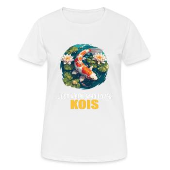 Koi Koi Carp - Women's Breathable T-Shirt - white - Front - AI Model Female 172 dark (172cm)