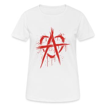 Love anarchy - Women's Breathable T-Shirt - white - Front - AI Model Female 172 dark (172cm)