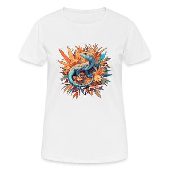 Lézards Lézard - T-shirt respirant Femme - blanc - Devant - AI Model Female 172 dark (172cm)
