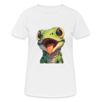 Lézards Lézard - T-shirt respirant Femme - blanc - Devant - AI Model Female 172 dark (172cm)