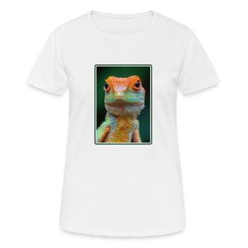 Lézards Lézard - T-shirt respirant Femme - blanc - Devant - AI Model Female 172 dark (172cm)