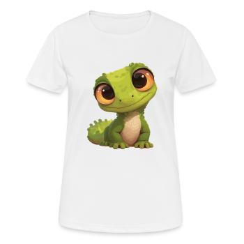 Lézards Lézard - T-shirt respirant Femme - blanc - Devant - AI Model Female 172 dark (172cm)