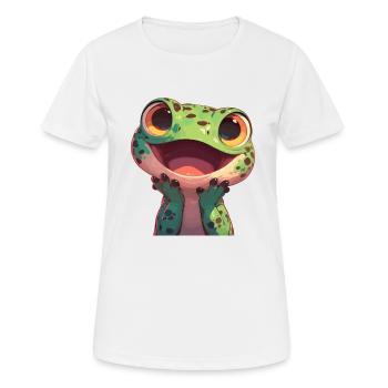 Lézards Lézard - T-shirt respirant Femme - blanc - Devant - AI Model Female 172 dark (172cm)