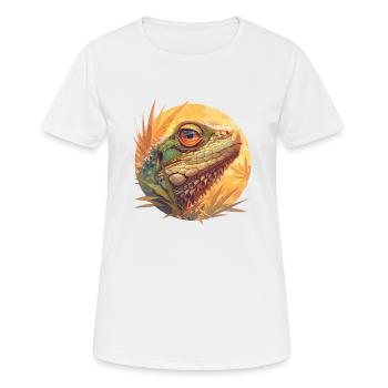 Lézards Lézard - T-shirt respirant Femme - blanc - Devant - AI Model Female 172 dark (172cm)