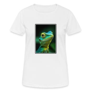 Lézards Lézard - T-shirt respirant Femme - blanc - Devant - AI Model Female 172 dark (172cm)