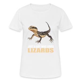 Eidechsen Eidechse - Frauen T-Shirt atmungsaktiv - Weiß - Vorne - AI Model Female 172 dark (172cm)