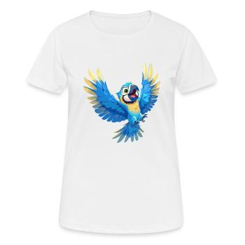 Aras Ara - Frauen T-Shirt atmungsaktiv - Weiß - Vorne - AI Model Female 172 dark (172cm)