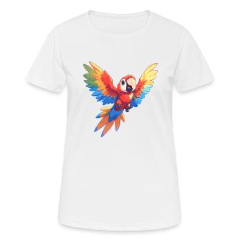 Aras Ara - Frauen T-Shirt atmungsaktiv - Weiß - Vorne - AI Model Female 172 dark (172cm)