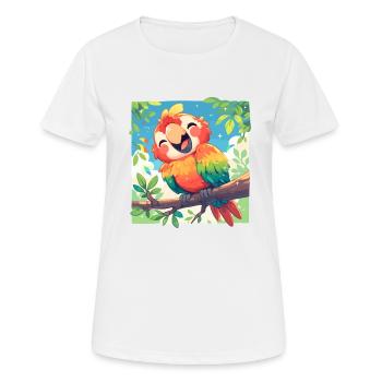 Aras Ara - Frauen T-Shirt atmungsaktiv - Weiß - Vorne - AI Model Female 172 dark (172cm)