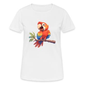 Aras Ara - Frauen T-Shirt atmungsaktiv - Weiß - Vorne - AI Model Female 172 dark (172cm)