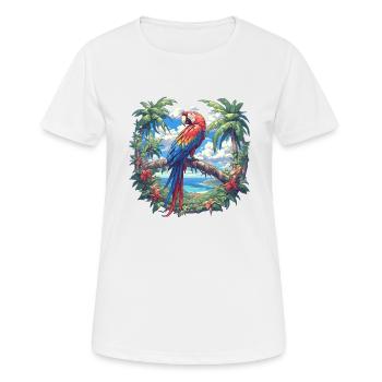 Aras Ara - Frauen T-Shirt atmungsaktiv - Weiß - Vorne - AI Model Female 172 dark (172cm)
