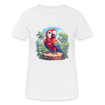 Aras Ara - Frauen T-Shirt atmungsaktiv - Weiß - Vorne - AI Model Female 172 dark (172cm)