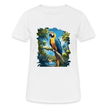 Aras Ara - Frauen T-Shirt atmungsaktiv - Weiß - Vorne - AI Model Female 172 dark (172cm)