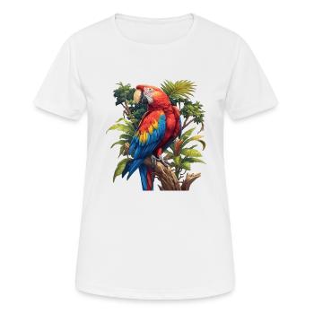 Aras Ara - Frauen T-Shirt atmungsaktiv - Weiß - Vorne - AI Model Female 172 dark (172cm)