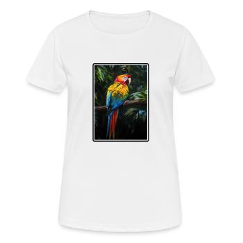 Aras Ara - Frauen T-Shirt atmungsaktiv - Weiß - Vorne - AI Model Female 172 dark (172cm)