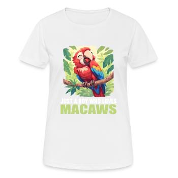 L’ère de l’ara - T-shirt respirant Femme - blanc - Devant - AI Model Female 172 dark (172cm)