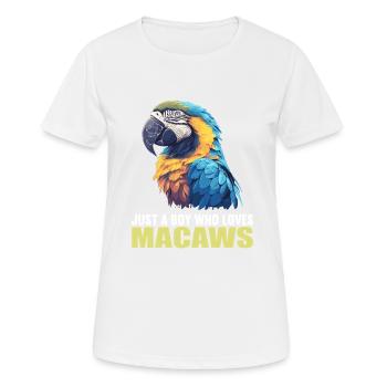 L’ère de l’ara - T-shirt respirant Femme - blanc - Devant - AI Model Female 172 dark (172cm)