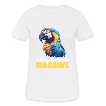 L’ère de l’ara - T-shirt respirant Femme - blanc - Devant - AI Model Female 172 dark (172cm)