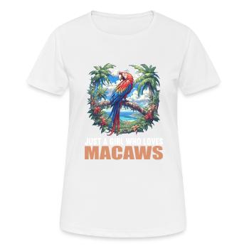L’ère de l’ara - T-shirt respirant Femme - blanc - Devant - AI Model Female 172 dark (172cm)
