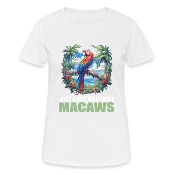 L’ère de l’ara - T-shirt respirant Femme - blanc - Devant - AI Model Female 172 dark (172cm)