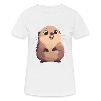 Marmottes Marmottes - T-shirt respirant Femme - blanc - Devant - AI Model Female 172 dark (172cm)