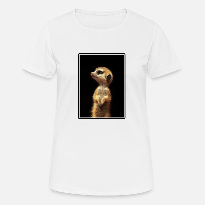 Meerkat Erdmännchen - Women's Breathable T-Shirt - white