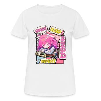 Manga Bücher Manga Liebhaber - Frauen T-Shirt atmungsaktiv - Weiß - Vorne - AI Model Female 172 dark (172cm)