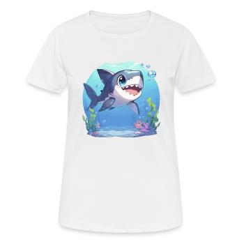 Great White Sharks Great White Shark - Women's Breathable T-Shirt - white - Front - AI Model Female 172 dark (172cm)