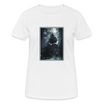 Great White Sharks Great White Shark - Women's Breathable T-Shirt - white - Front - AI Model Female 172 dark (172cm)