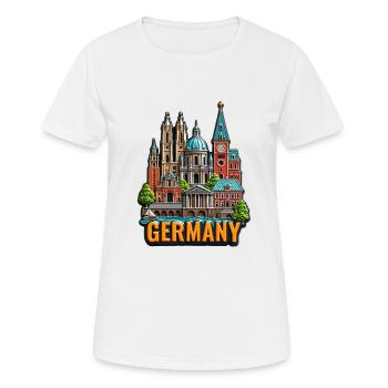 Schöne Ansichten Von Deutschland Alte Stadt - Frauen T-Shirt atmungsaktiv - Weiß - Vorne - AI Model Female 172 dark (172cm)
