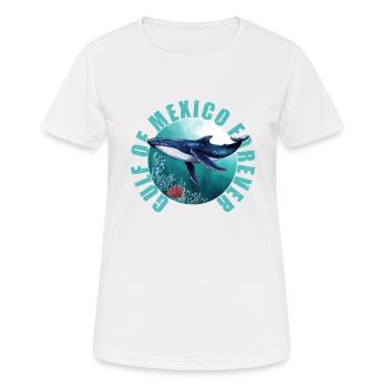 Gulf Of Mexico Forever Whale - Women's Breathable T-Shirt - white - Front - AI Model Female 172 dark (172cm)