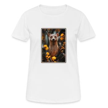 La mangouste de mangouste - T-shirt respirant Femme - blanc - Devant - AI Model Female 172 dark (172cm)
