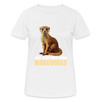 La mangouste de mangouste - T-shirt respirant Femme - blanc - Devant - AI Model Female 172 dark (172cm)