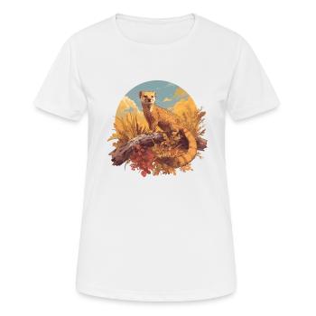 La mangouste de mangouste - T-shirt respirant Femme - blanc - Devant - AI Model Female 172 dark (172cm)