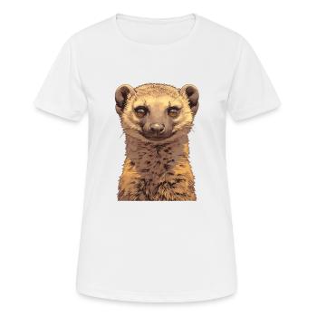 La mangouste de mangouste - T-shirt respirant Femme - blanc - Devant - AI Model Female 172 dark (172cm)