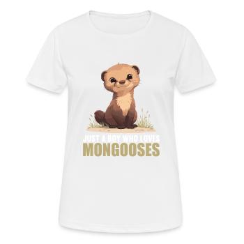 La mangouste de mangouste - T-shirt respirant Femme - blanc - Devant - AI Model Female 172 dark (172cm)