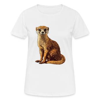 La mangouste de mangouste - T-shirt respirant Femme - blanc - Devant - AI Model Female 172 dark (172cm)