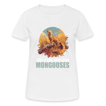 La mangouste de mangouste - T-shirt respirant Femme - blanc - Devant - AI Model Female 172 dark (172cm)